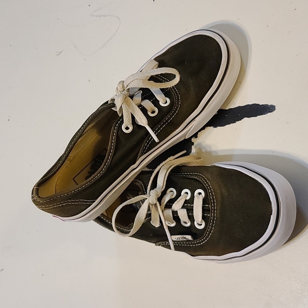 Vans Canvas Sneakers Unisex Charcoal Gray Mens 5 Women's 6.5 GUC